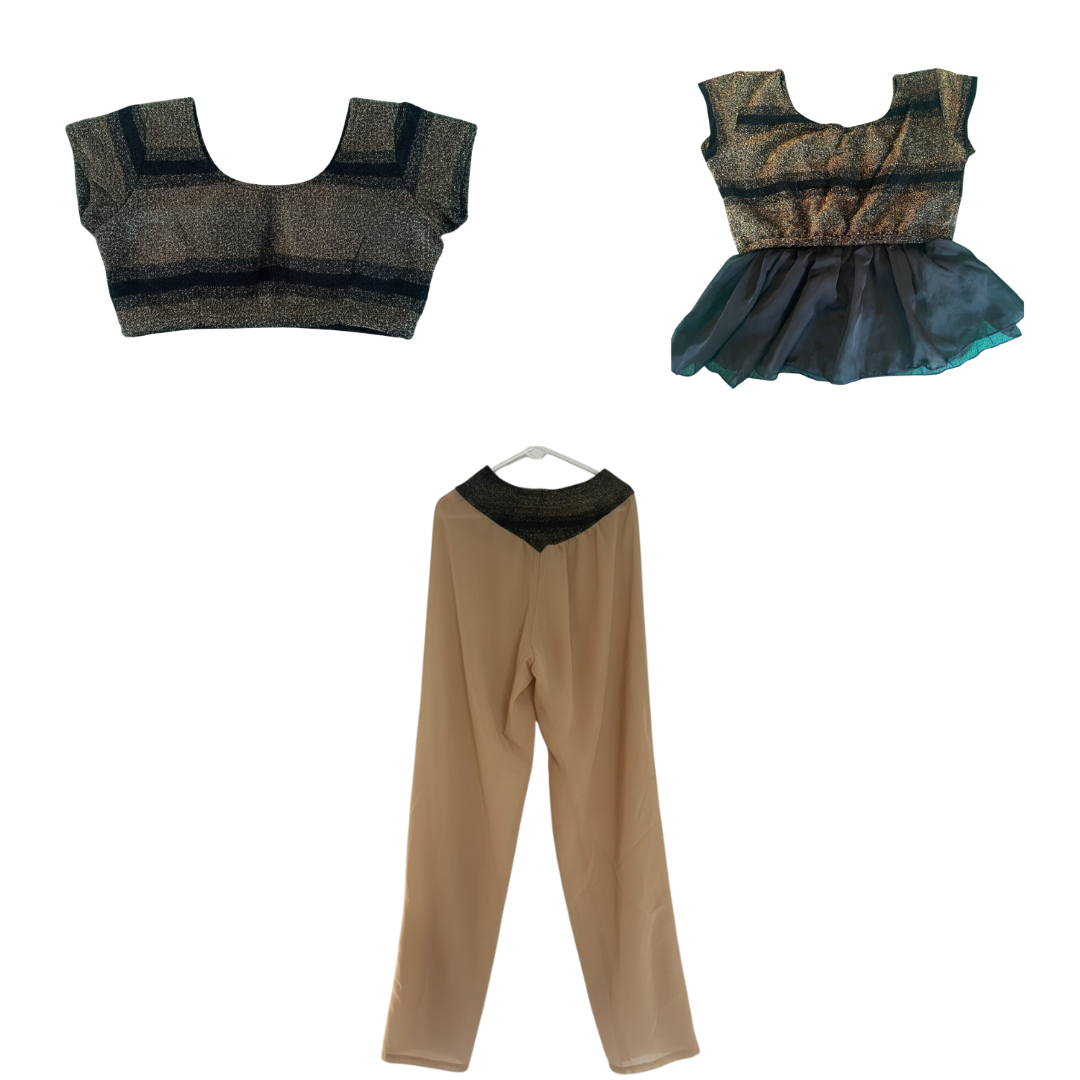 Gold Bollywood Dance Costume Set – Junior to Intermediate