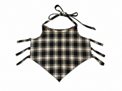Gingham Tie-Up Cowgirl Style Crop Top – Assorted Juniors