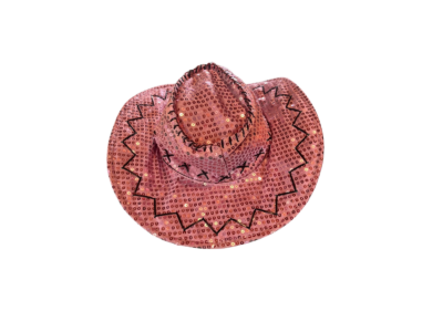 Pink Sequin Cowgirl Hats